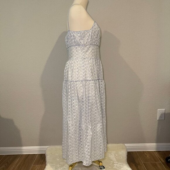 Doen Benoit Midi Length Dress, Light blue and white, size XXL - Picture 5 of 7